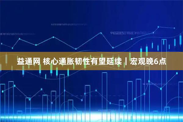 益通网 核心通胀韧性有望延续｜宏观晚6点