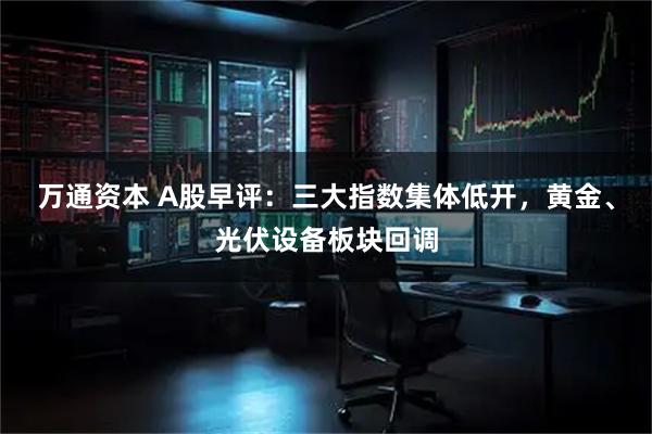万通资本 A股早评：三大指数集体低开，黄金、光伏设备板块回调